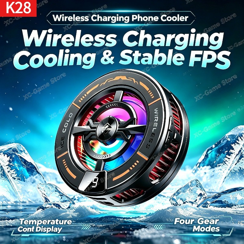 Gaming Accessories For Room - مبرد هاتف مغناطيسي K28 مع شاحن